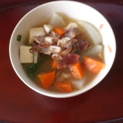 豆腐もプラスしてみました。野菜の甘みたっぷりですごく美味しかったです。
ご馳走様でした(*^_^*)